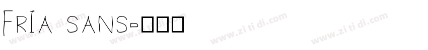 fria sans字体转换